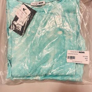 New with tags Chelsea biker shirt set mint color